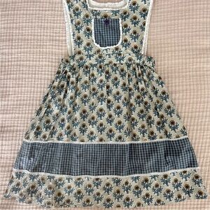 Little Cotton Clothes Pinafore Floral Sleeveless Dress NWOT Size 5/6